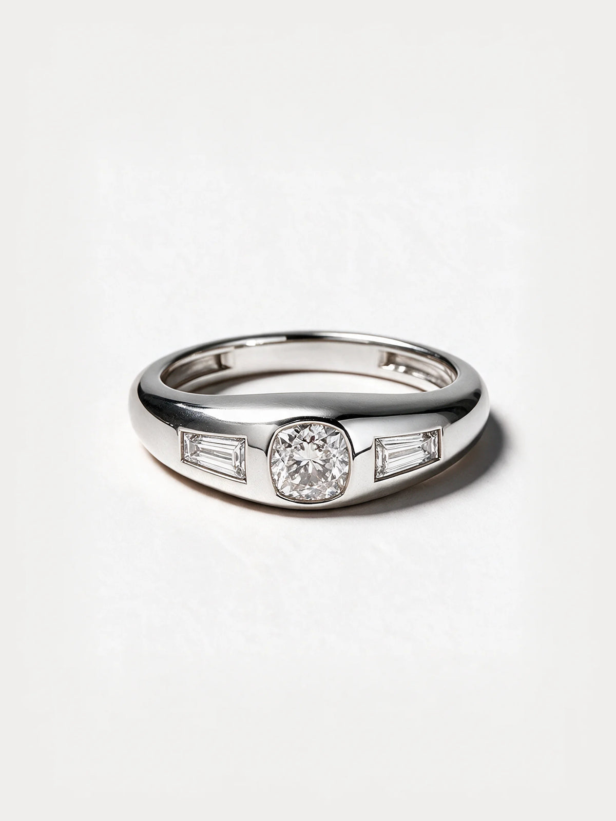 Cushion & Tapered Baguette Diamond Band