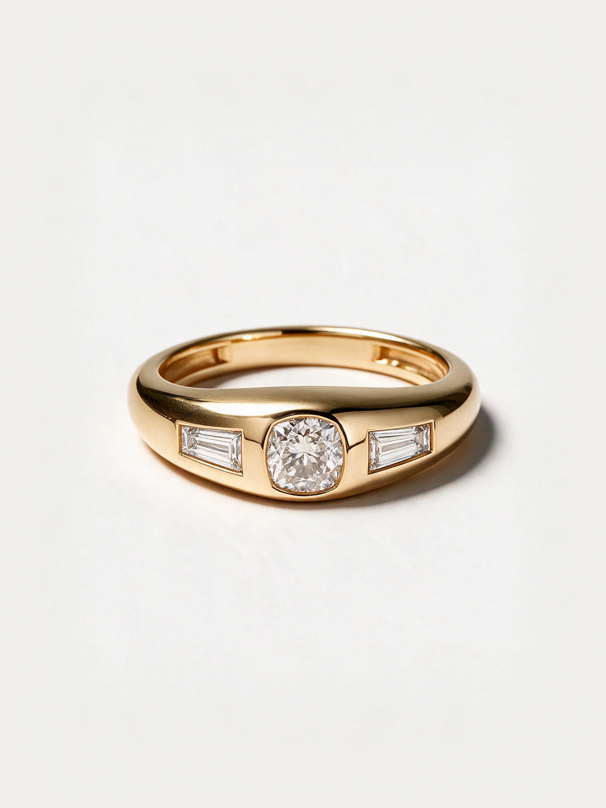 Cushion & Tapered Baguette Diamond Band