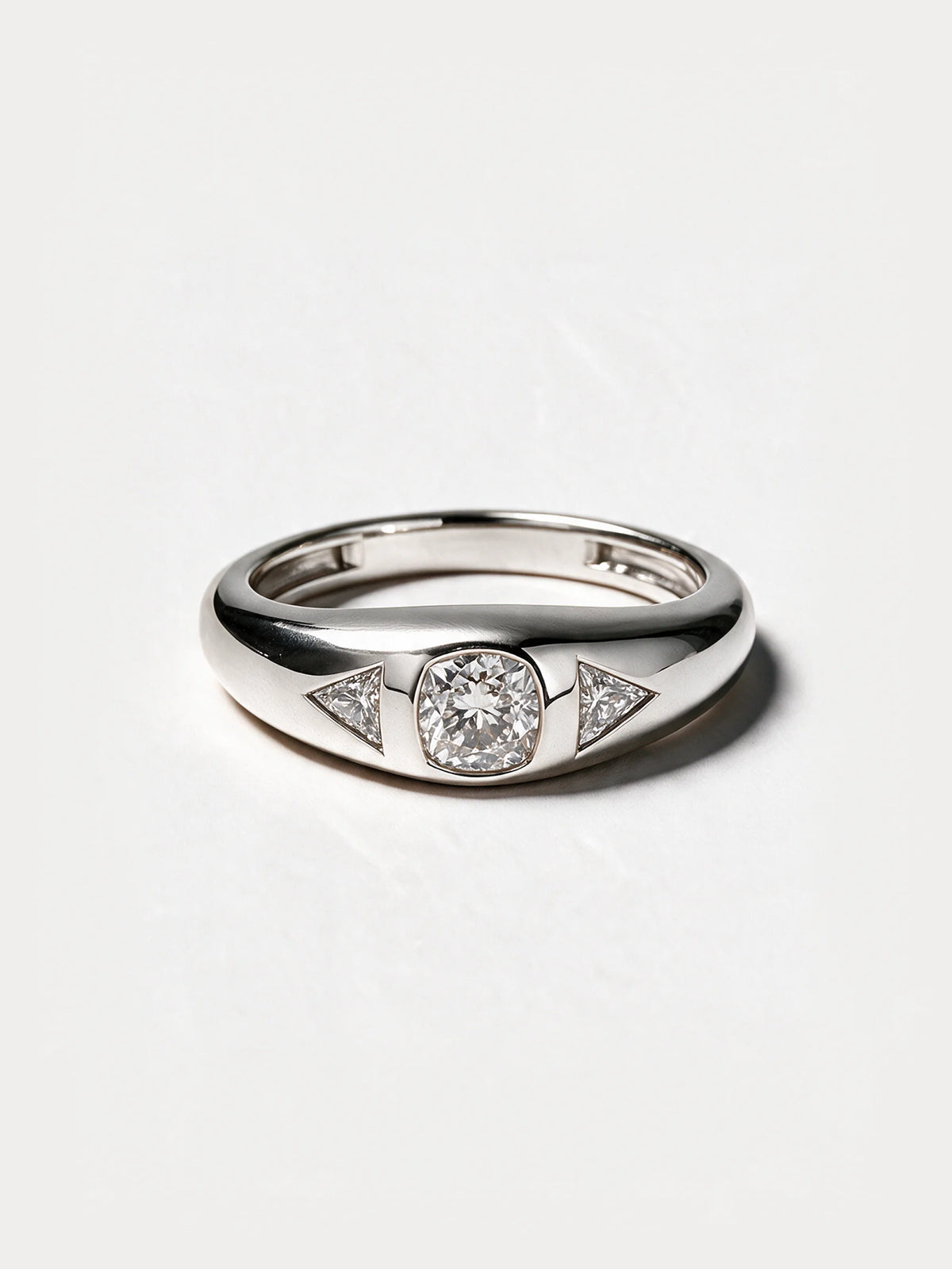 Cushion & Trillion Diamond Band