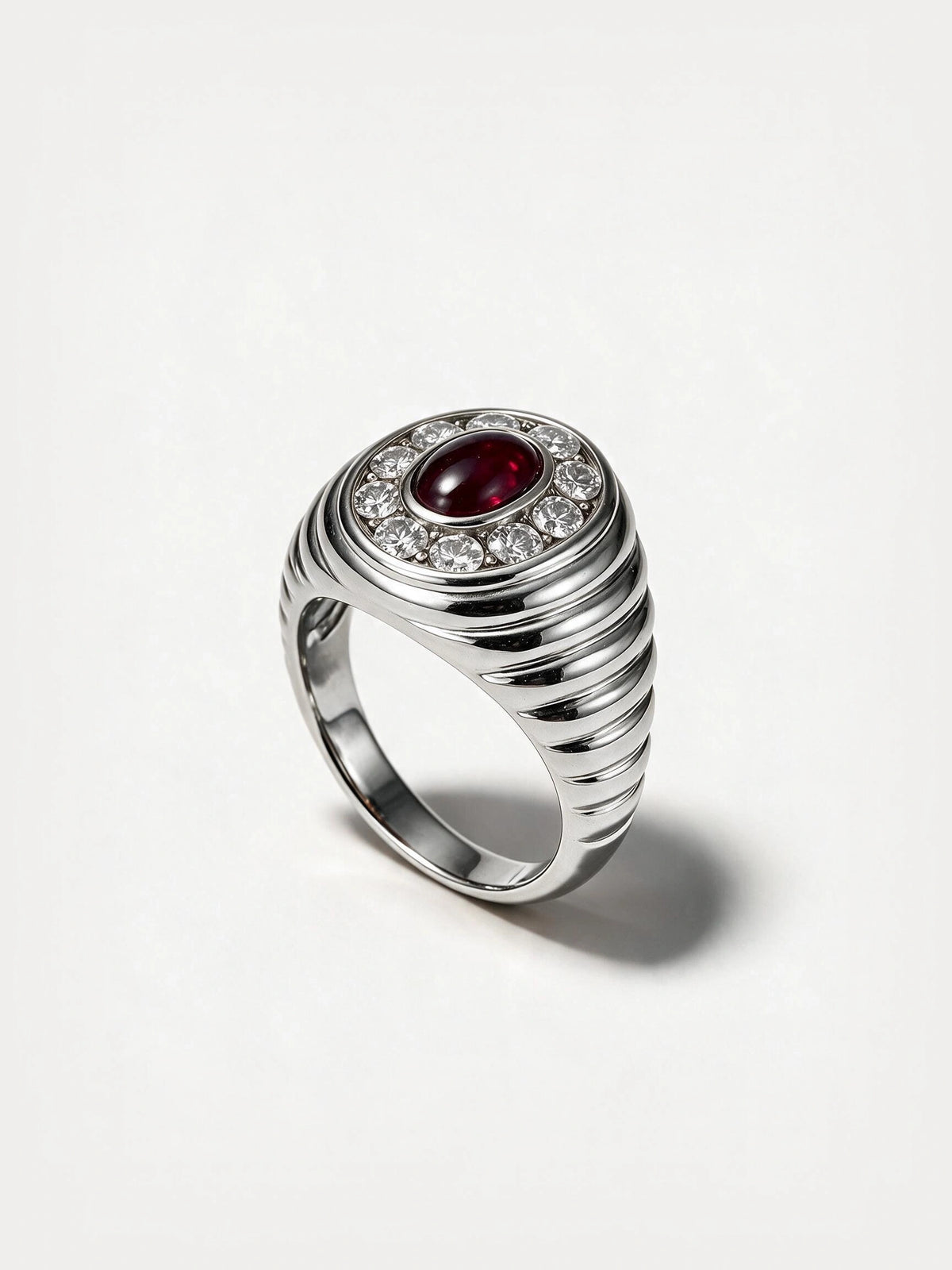Diamond Halo Signet Ring
