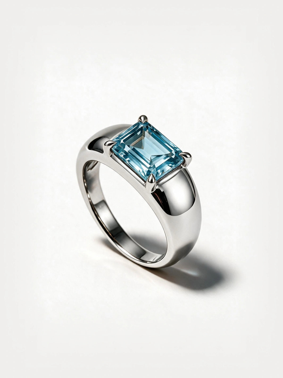 Blue Topaz Dome Ring