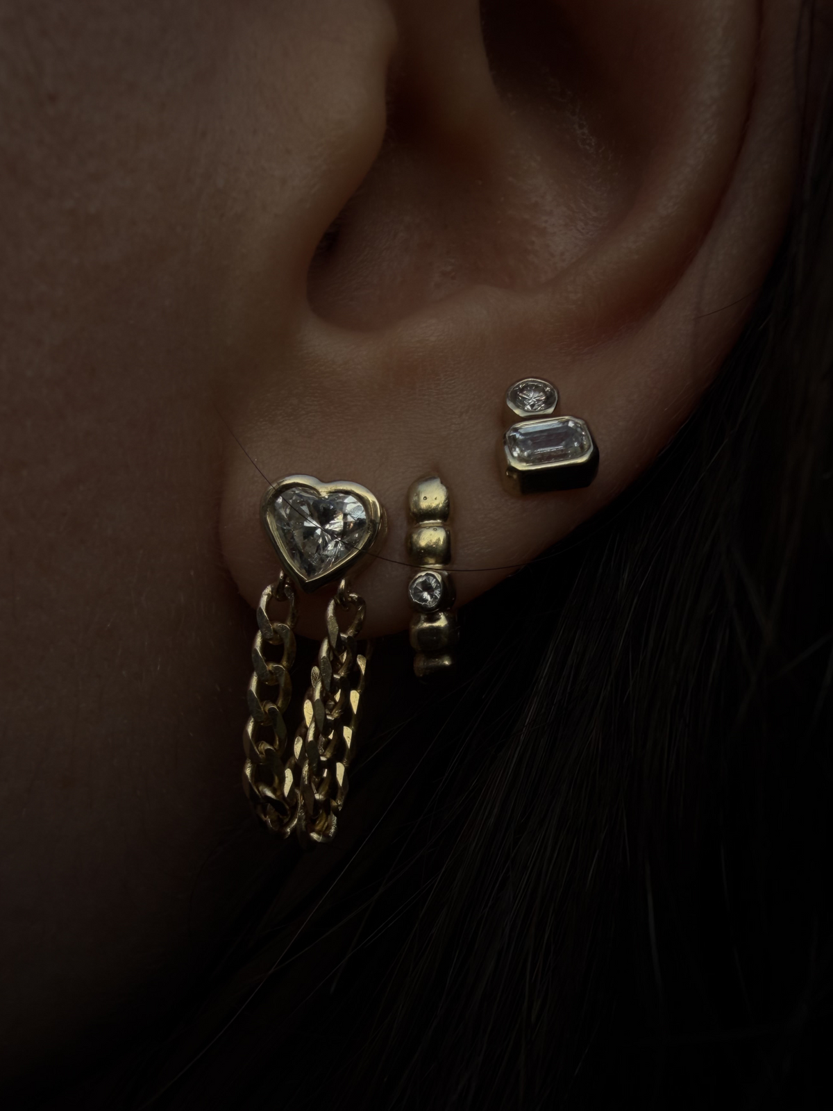Sculptural Bubble Drop Earrings