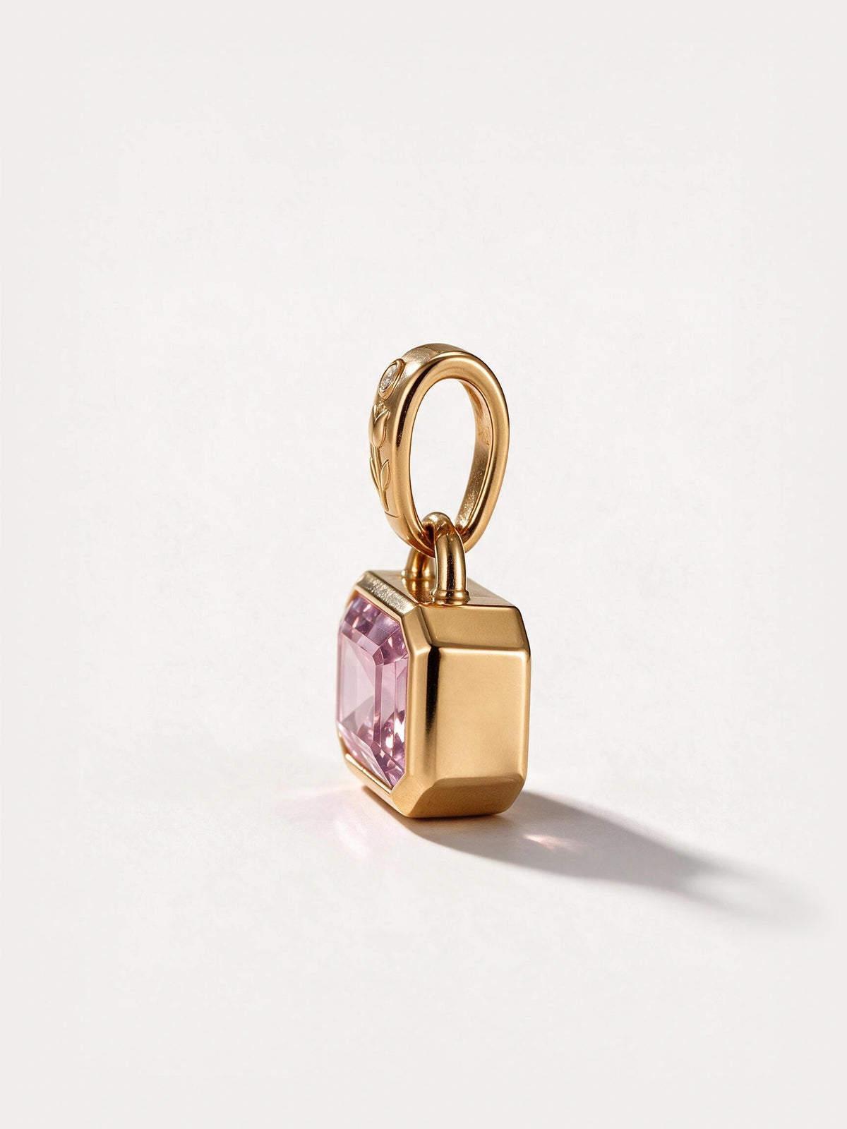 Kunzite & Diamond Pendant
