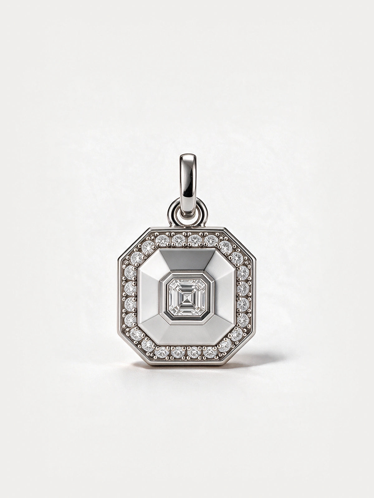 Asscher Cut Diamond Pendant