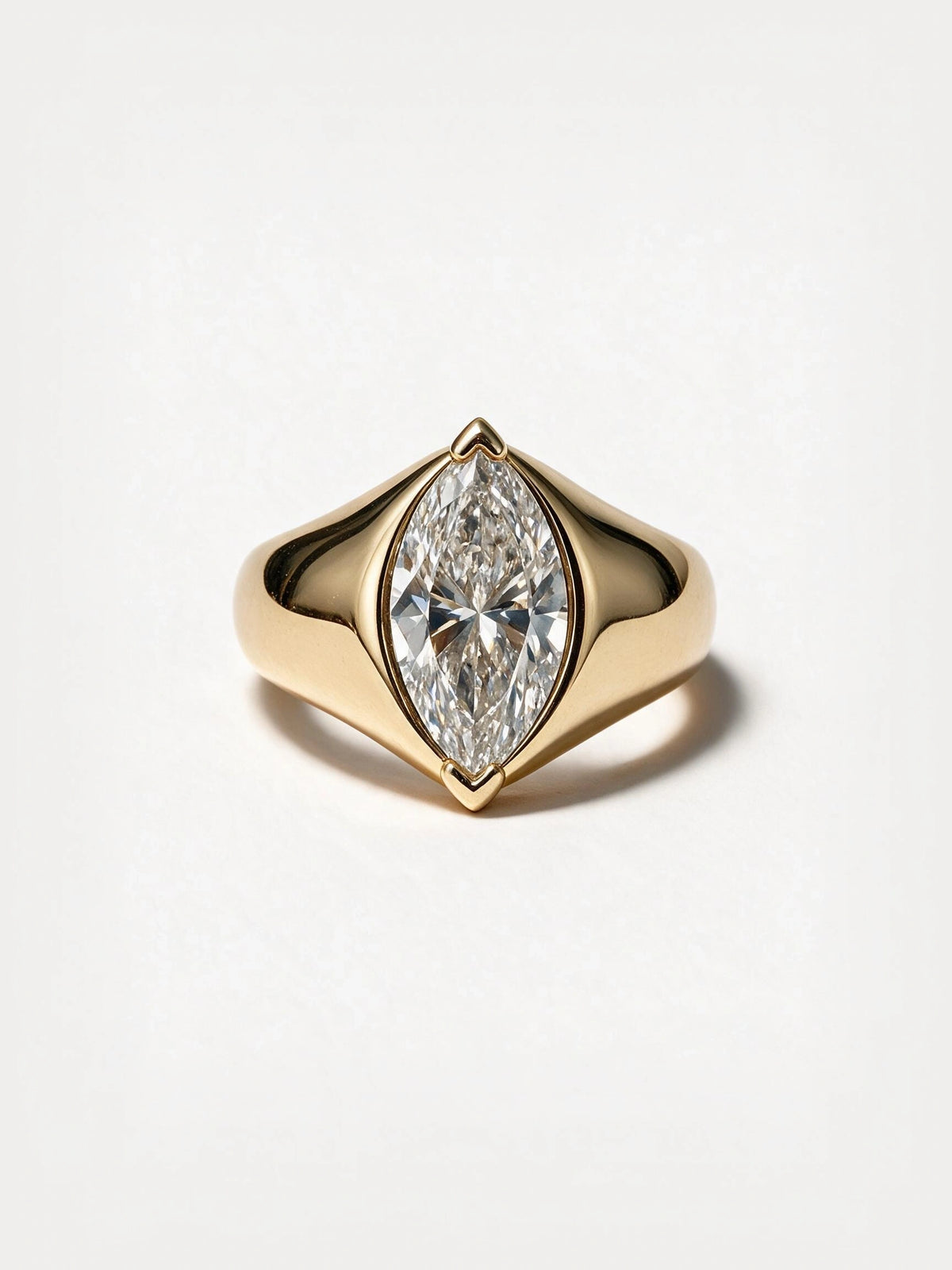 Vintage Marquise Diamond Statement Ring 2.51ct