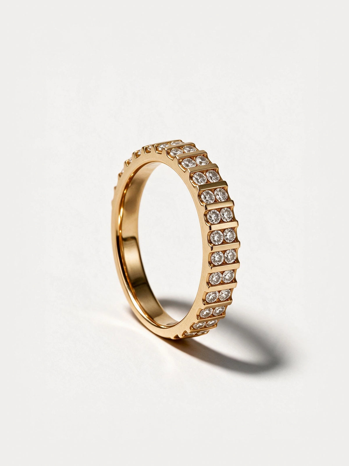 Double Row Diamond Band