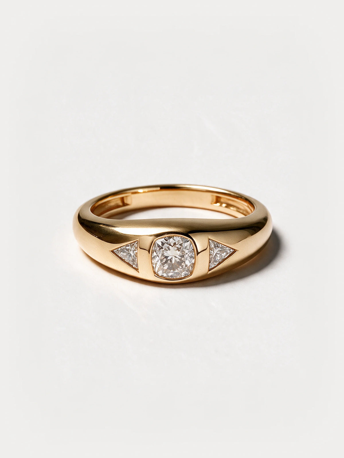 Cushion & Trillion Diamond Band