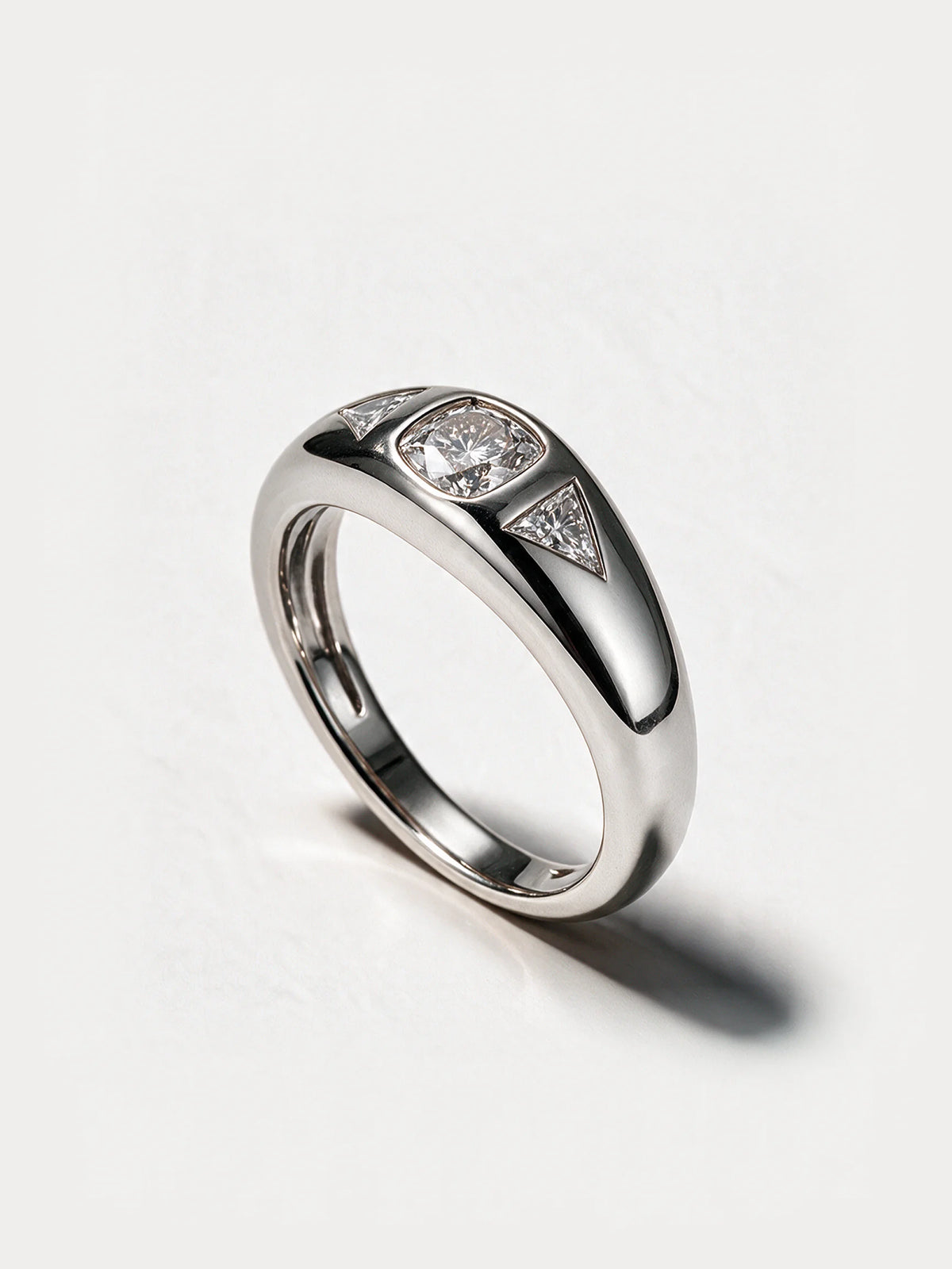 Cushion & Trillion Diamond Band