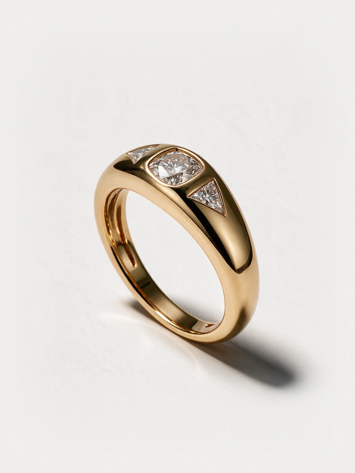 Cushion & Trillion Diamond Band