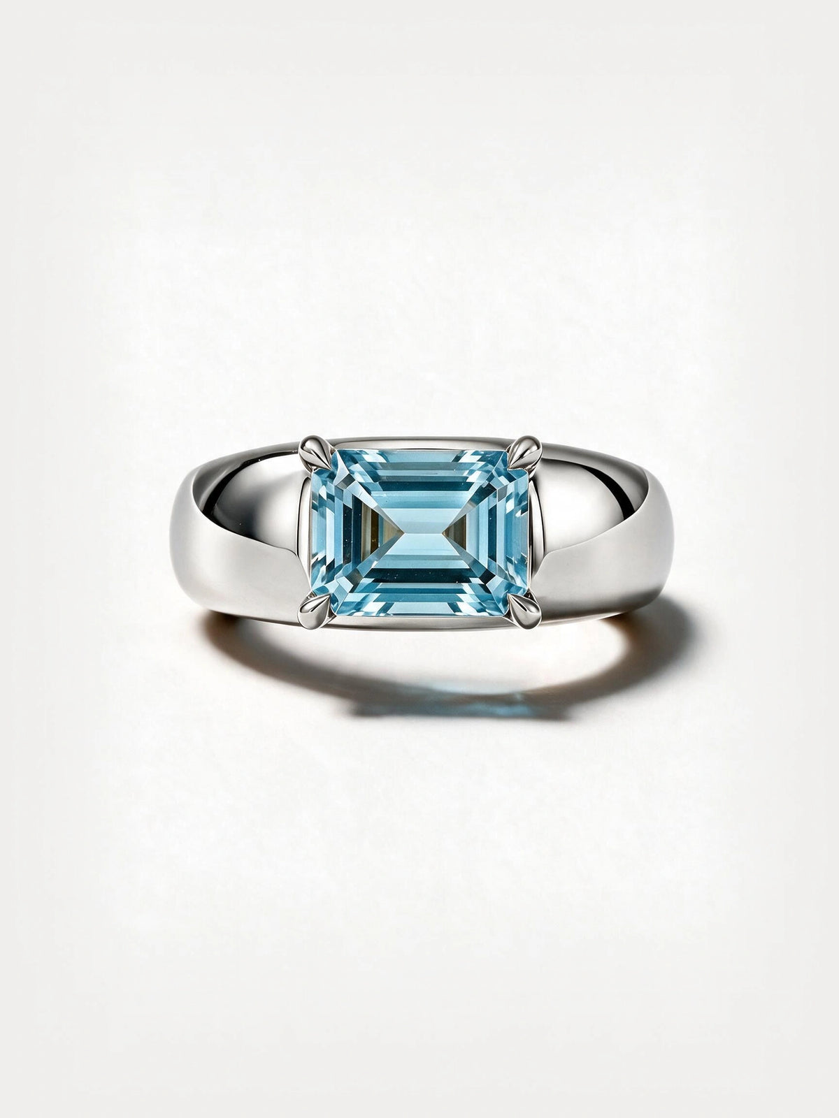 Blue Topaz Dome Ring