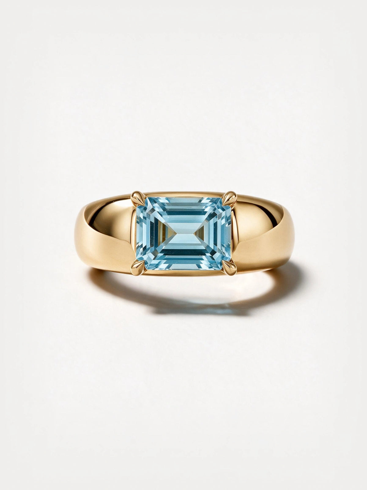 Blue Topaz Dome Ring