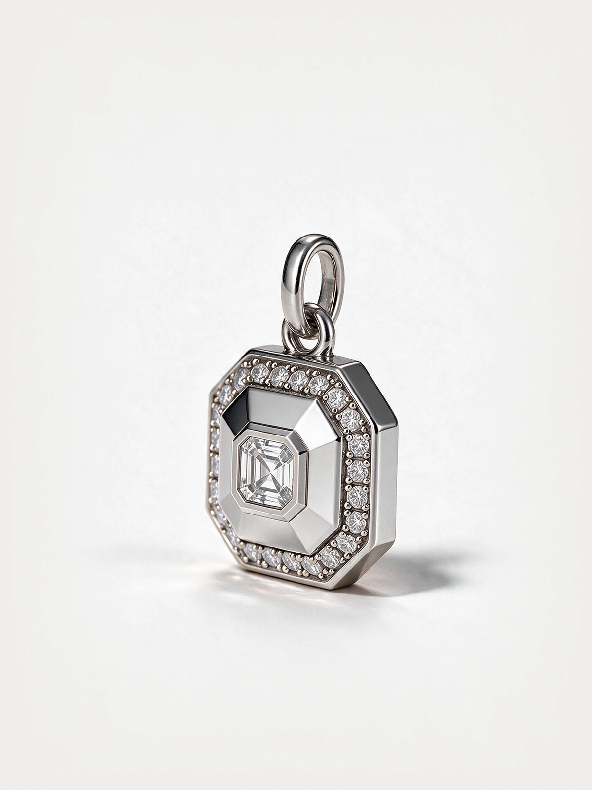 Asscher Cut Diamond Pendant