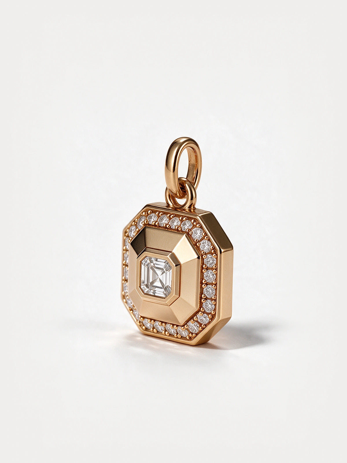 Asscher Cut Diamond Pendant