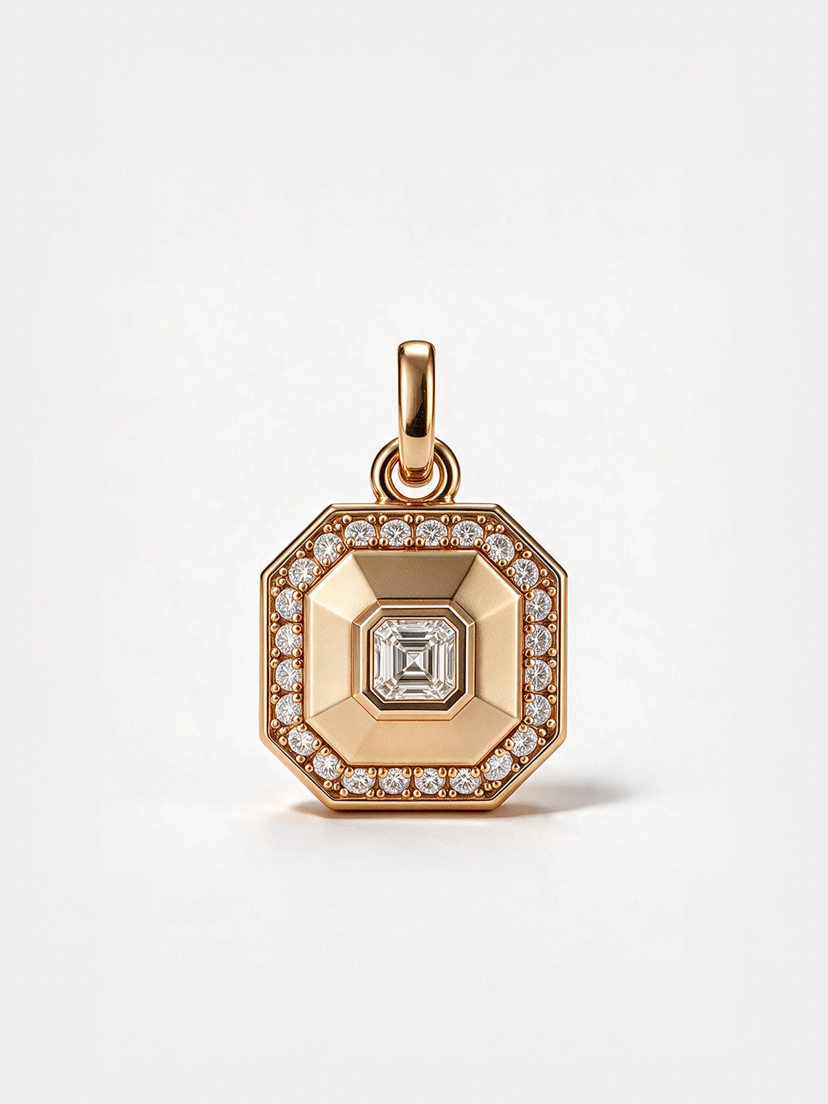 Asscher Cut Diamond Pendant